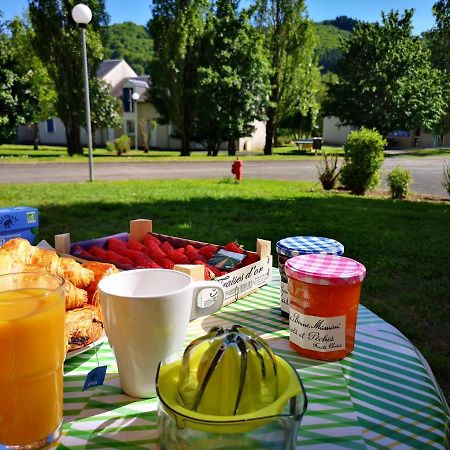 La Maison Bleue, Village Vacances, Piscine, Parking Saint-Geniez-dʼOlt Eksteriør billede