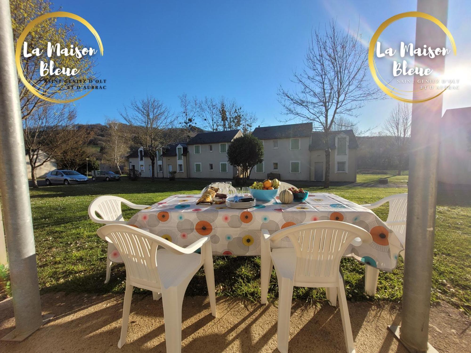 La Maison Bleue, Village Vacances, Piscine, Parking Saint-Geniez-dʼOlt Eksteriør billede